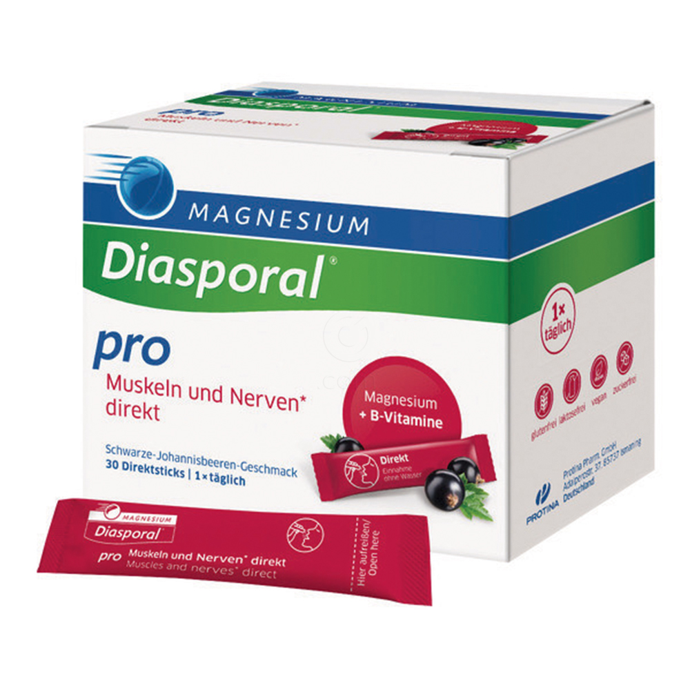 Magnesium-Diasporal Pro Direkt Mišice in živci, granule v vrečkah (30 vrečk)