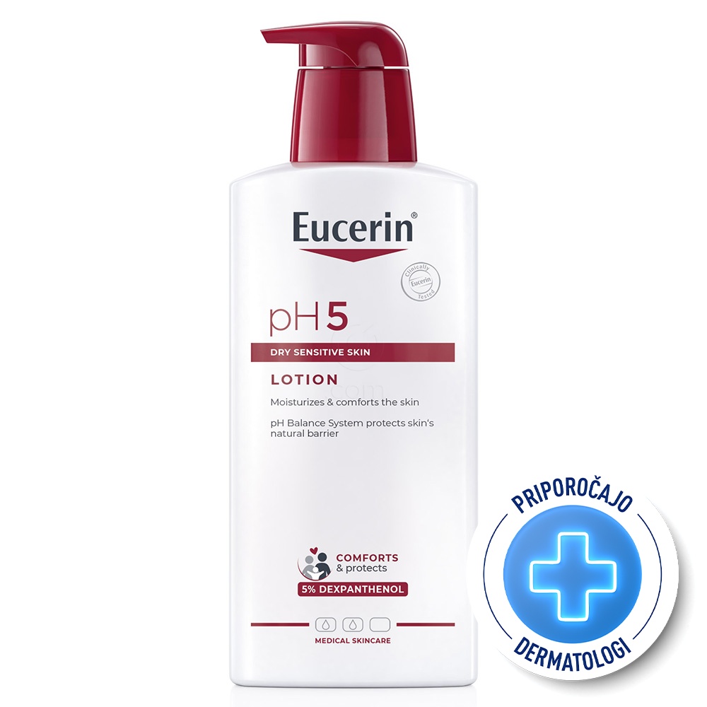 Eucerin pH5, losjon s pumpico - posebna ponudba (400 ml)