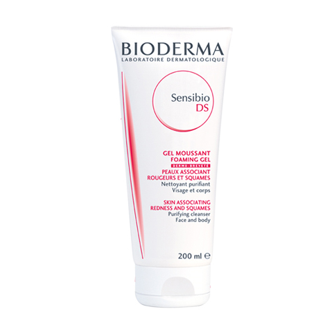 Bioderma Sensibio DS+, paket - peneči čistilni gel in krema za pomiritev kože (200 ml + 40 ml)