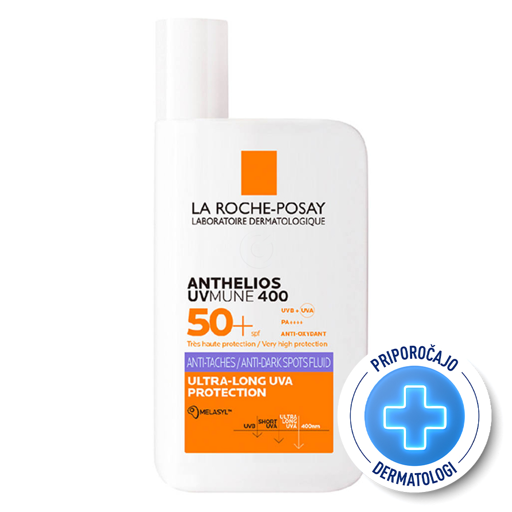 LRP Anthelios UVMUNE 400, fluid za zaščito pred soncem proti temnim madežem - ZF50+ (50 ml)