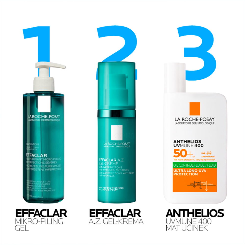 LRP Effaclar A.Z., gel krema proti nepravilnostim (40 ml)