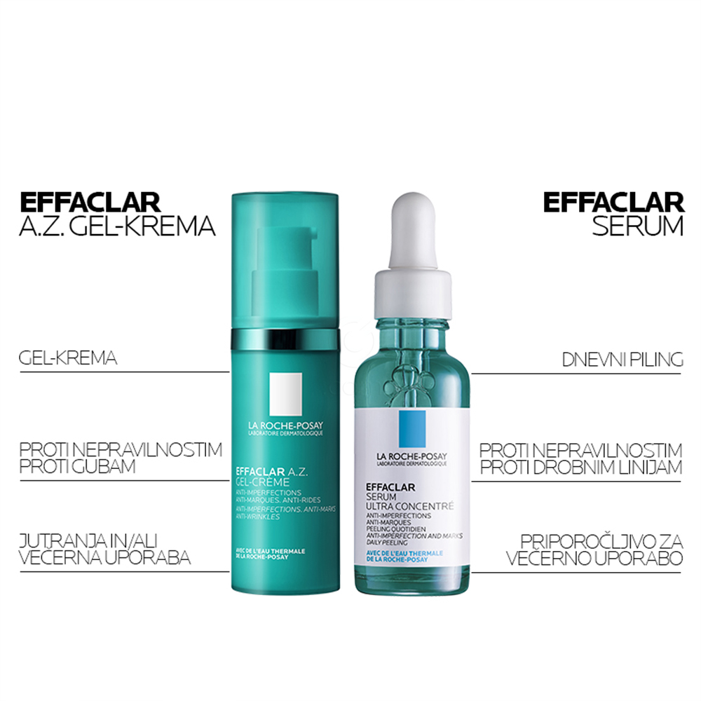 LRP Effaclar A.Z., gel krema proti nepravilnostim (40 ml)