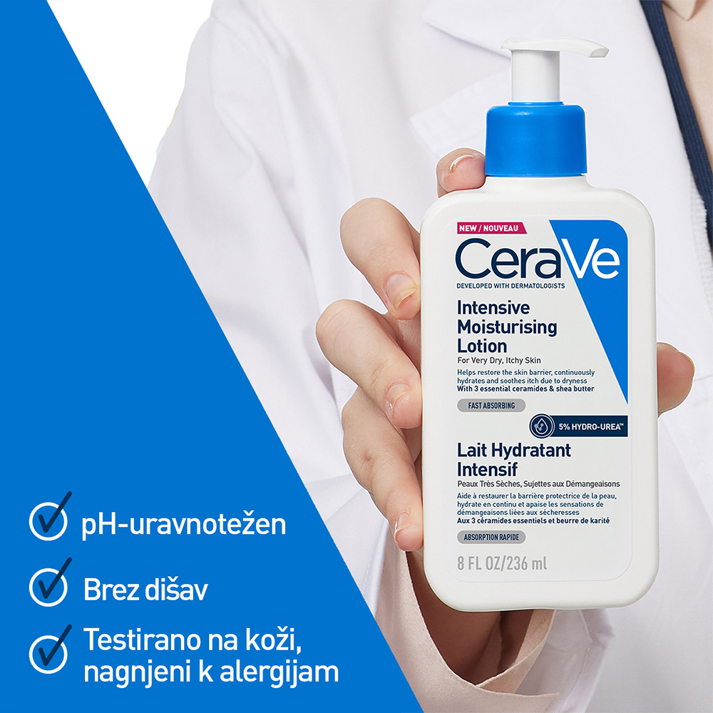 CeraVe 5% Hydro-Urea, intenzivni vlažilni losjon (236 ml)