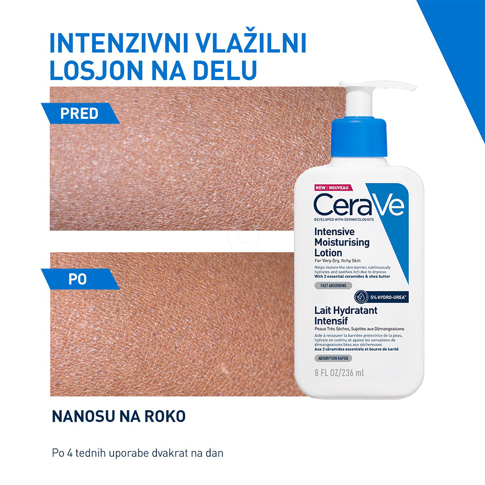 CeraVe 5% Hydro-Urea, intenzivni vlažilni losjon (236 ml)
