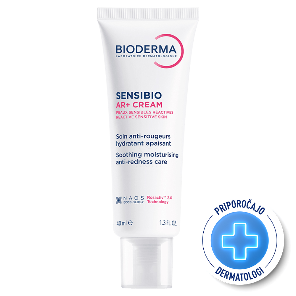 Bioderma Sensibio AR+, pomirjujoča in vlažilna nega proti rdečici (40 ml)