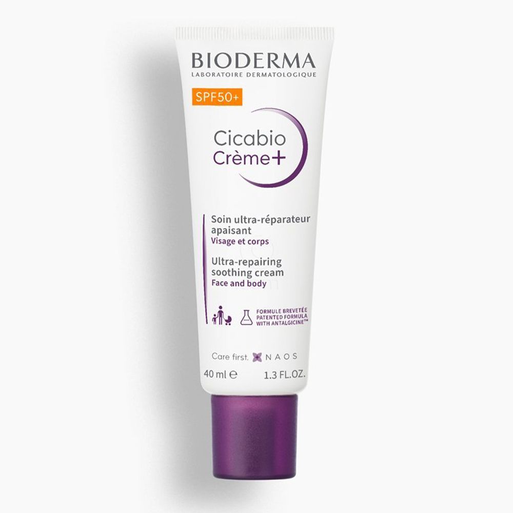 Bioderma Cicabio Creme+, obnavljajoča in pomirjujoča krema - ZF50+ (40 ml)