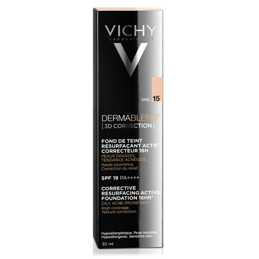 Vichy Dermablend 3D-15-Opal, korektivni puder za mastno kožo (30 ml) 