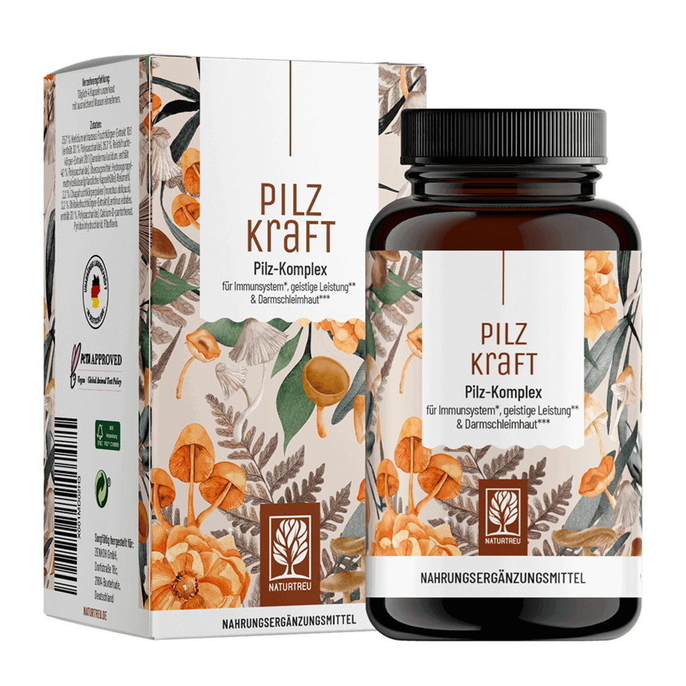 Naturtreu Kompleks s štirimi gobami, kapsule (120 kapsul)