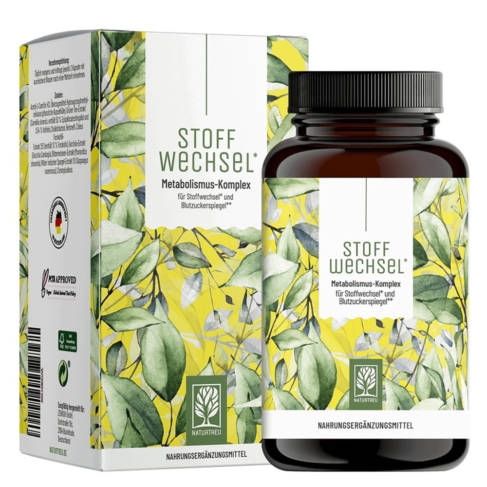 Naturtreu Kompleks Metabolizem, kapsule (120 kapsul)