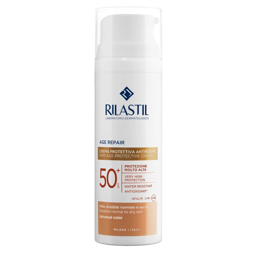 Rilastil Sun System Age Repair, obarvana krema za zaščito pred soncem - ZF50+ (50 ml)