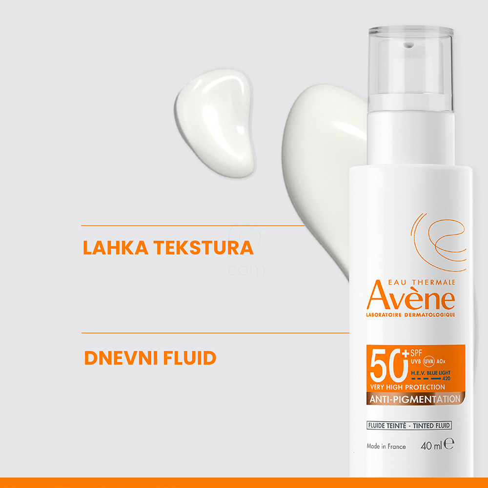 Avene Sun Anti-Pigmentation, obarvani fluid za zaščito pred soncem - ZF50+ (40 ml)
