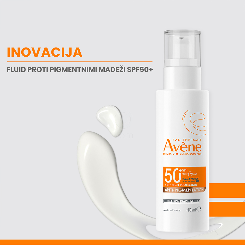 Avene Sun Anti-Pigmentation, obarvani fluid za zaščito pred soncem - ZF50+ (40 ml)