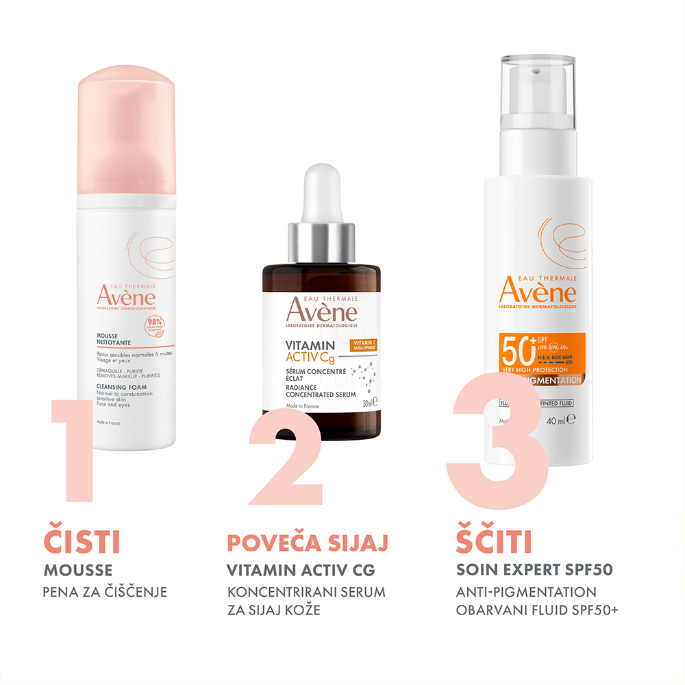 Avene Sun Anti-Pigmentation, obarvani fluid za zaščito pred soncem - ZF50+ (40 ml)