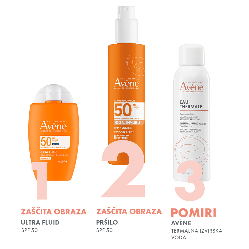 Avene Sun, nevidno pršilo za zaščito pred soncem - ZF50 (200 ml)