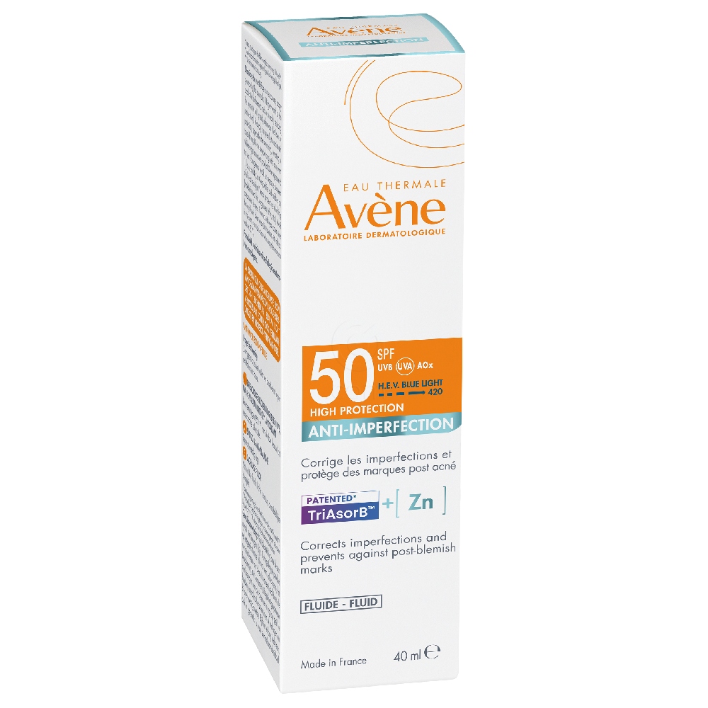 Avene Sun Anti-Perfection, fluid za zaščito obraza pred soncem - ZF50 (40 ml)