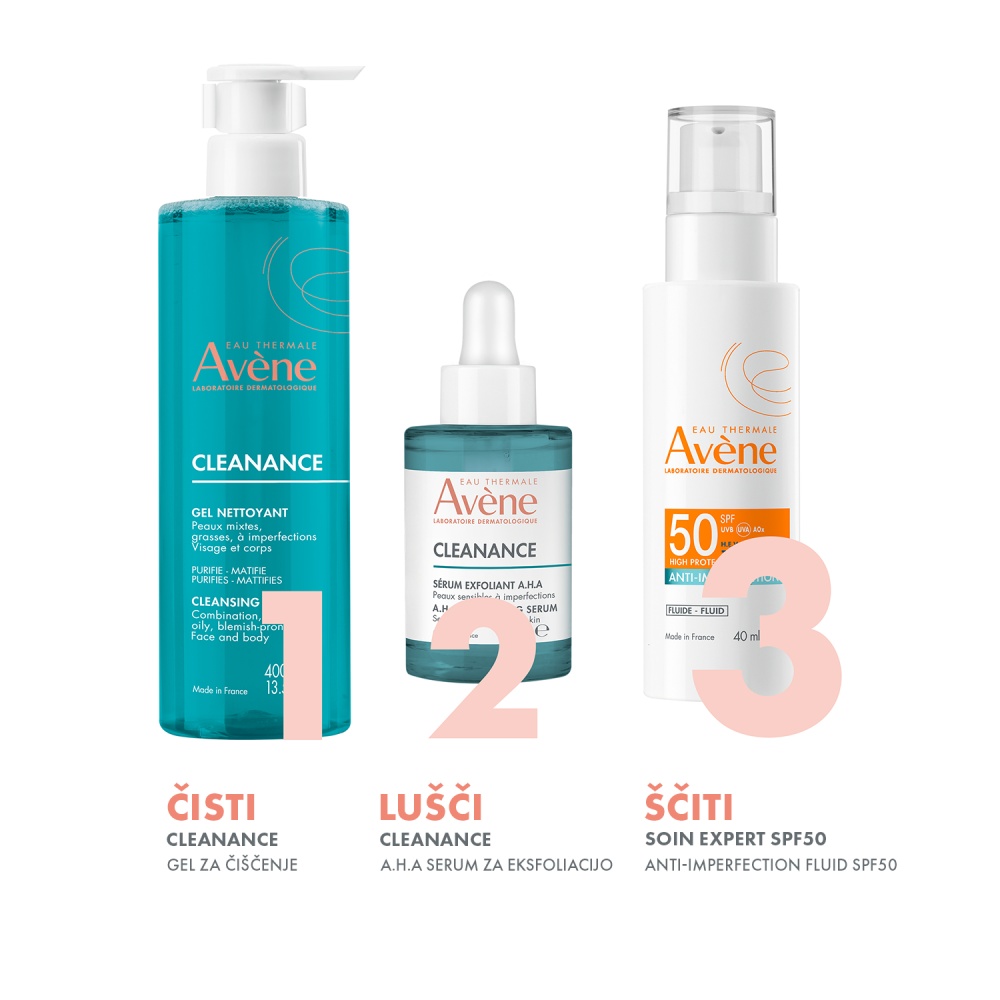 Avene Sun Anti-Perfection, fluid za zaščito obraza pred soncem - ZF50 (40 ml)