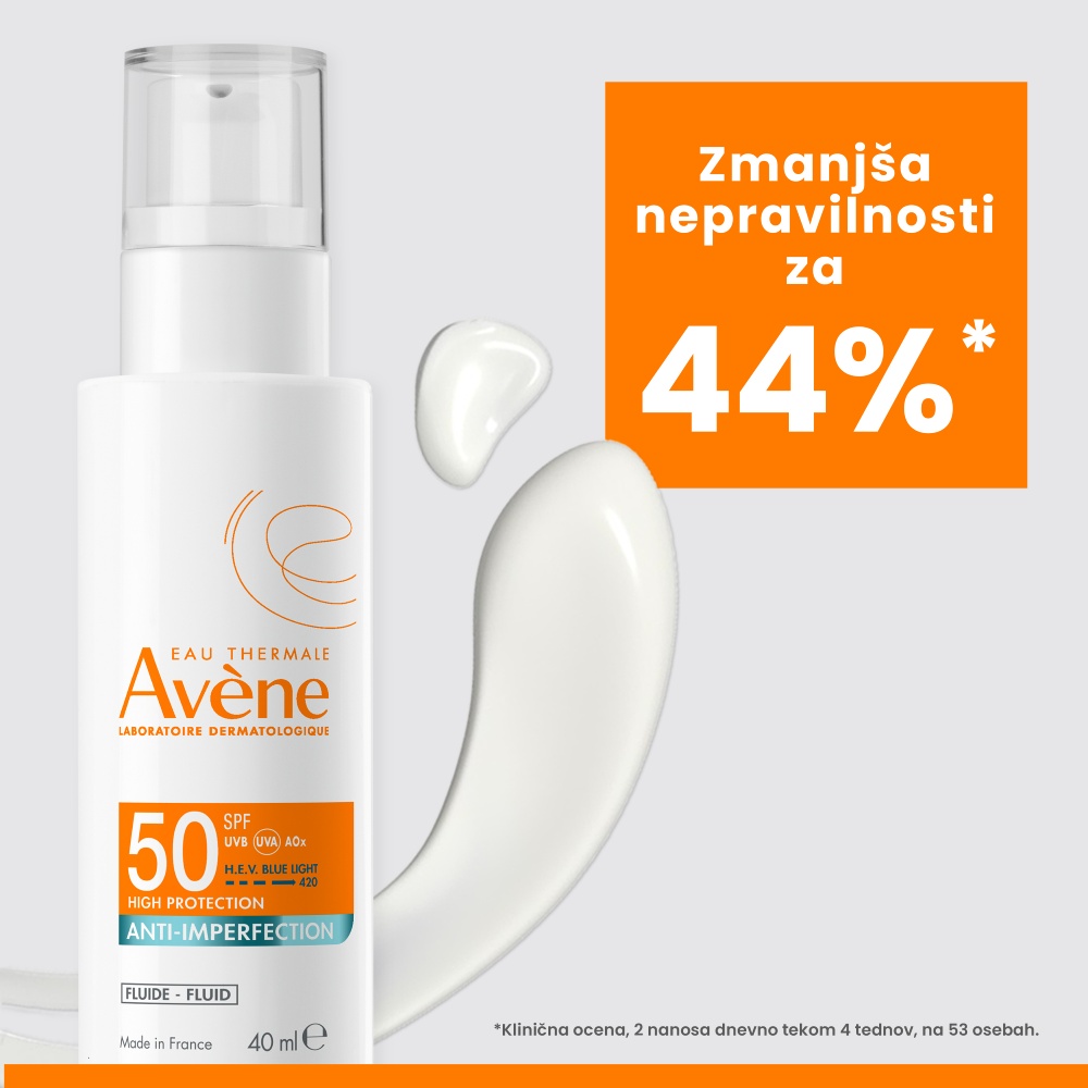 Avene Sun Anti-Perfection, fluid za zaščito obraza pred soncem - ZF50 (40 ml)