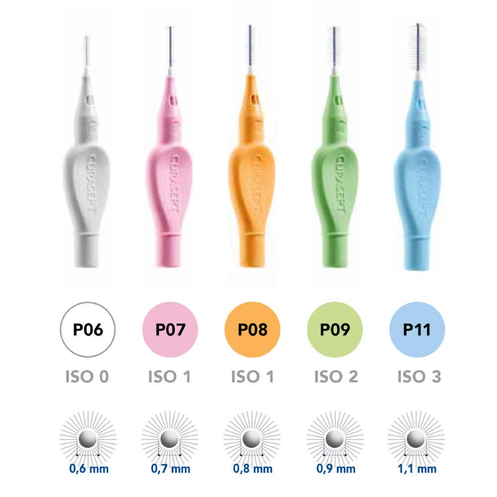 Curasept Proxi Prevention P06, medzobne ščetke - bele (6 ščetk)