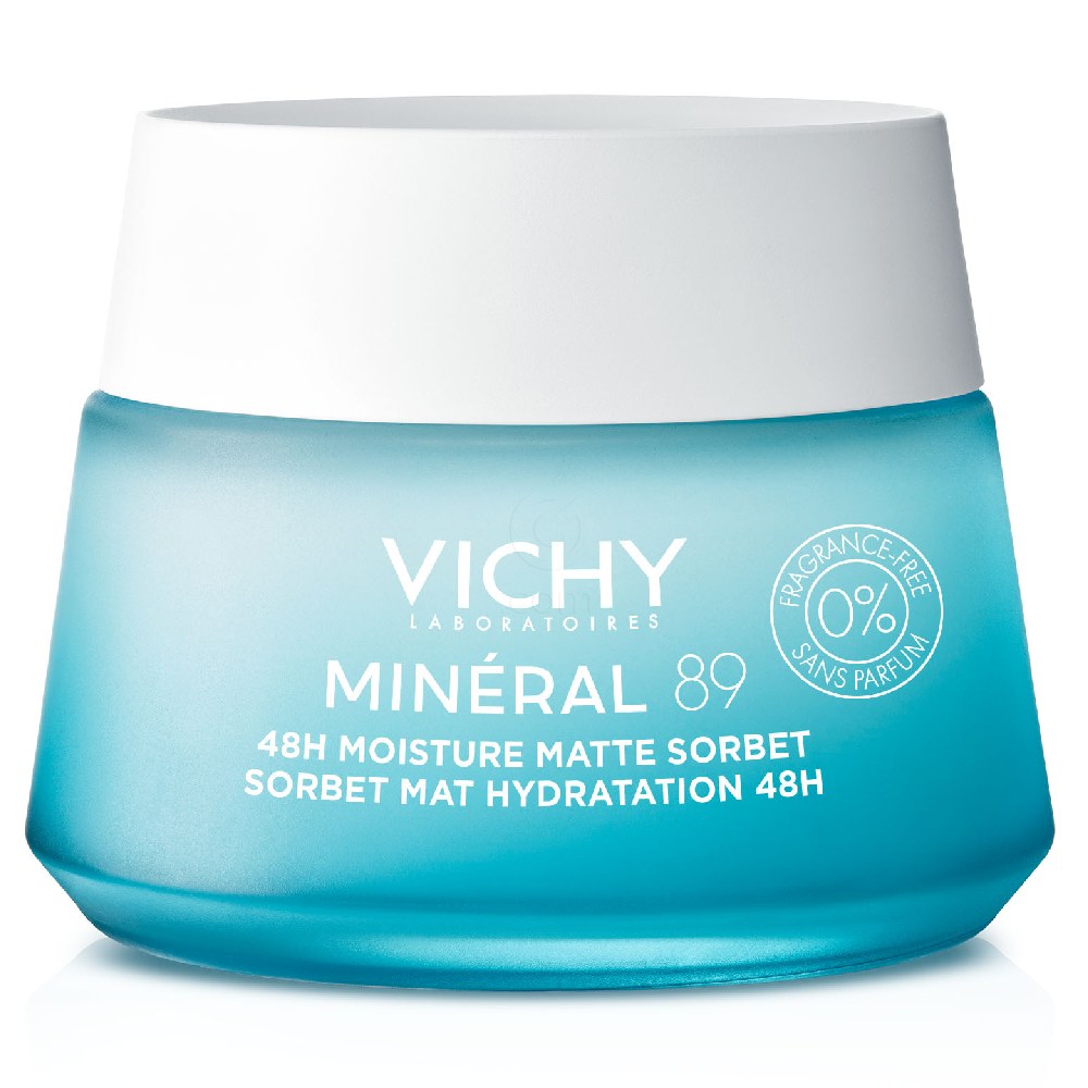 Vichy Mineral 89 Matte Sorbet, matirni gel za 48-vlaženje (50 ml) 