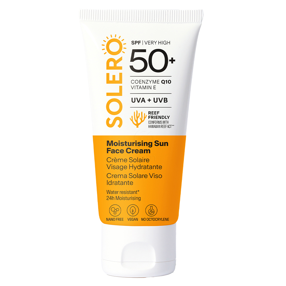 Solero, vlažilna krema za zaščito obraza pred soncem - ZF50+ (50 ml)