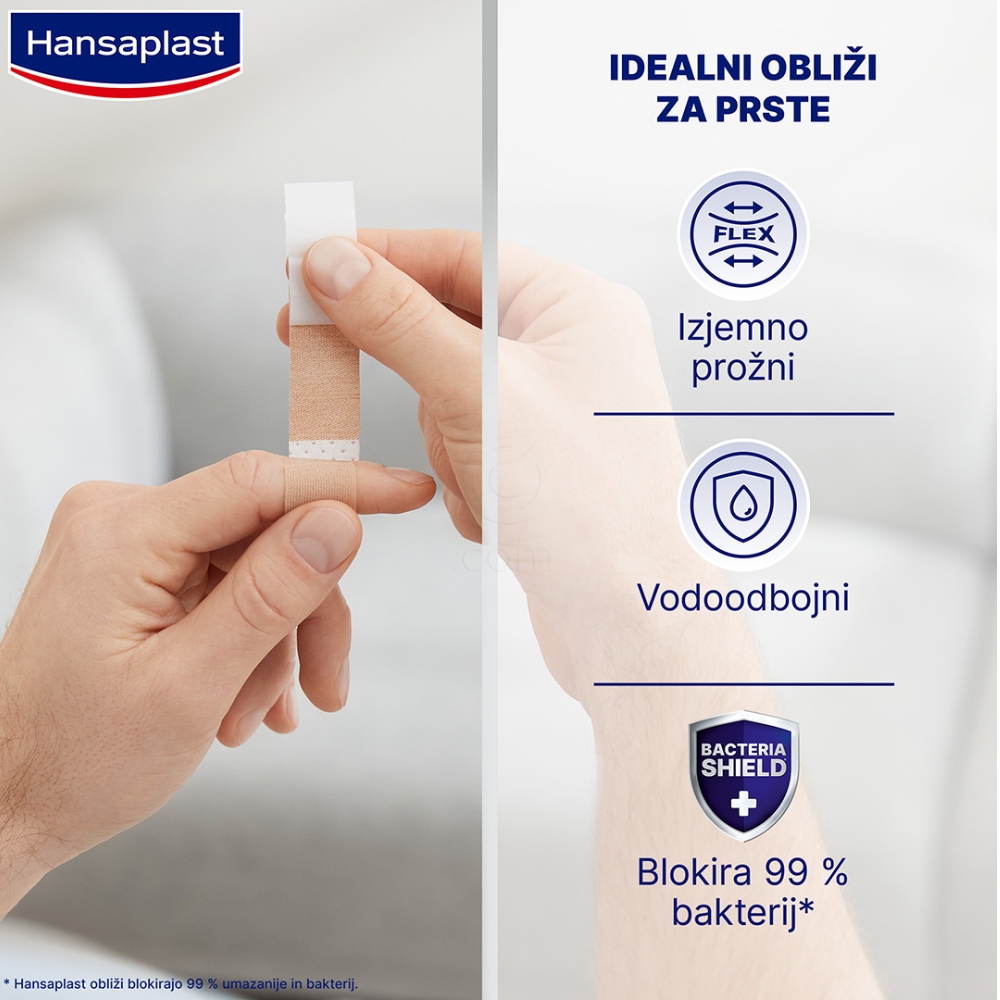 Hansaplast Elastic, obliži za prste (16 trakov)
