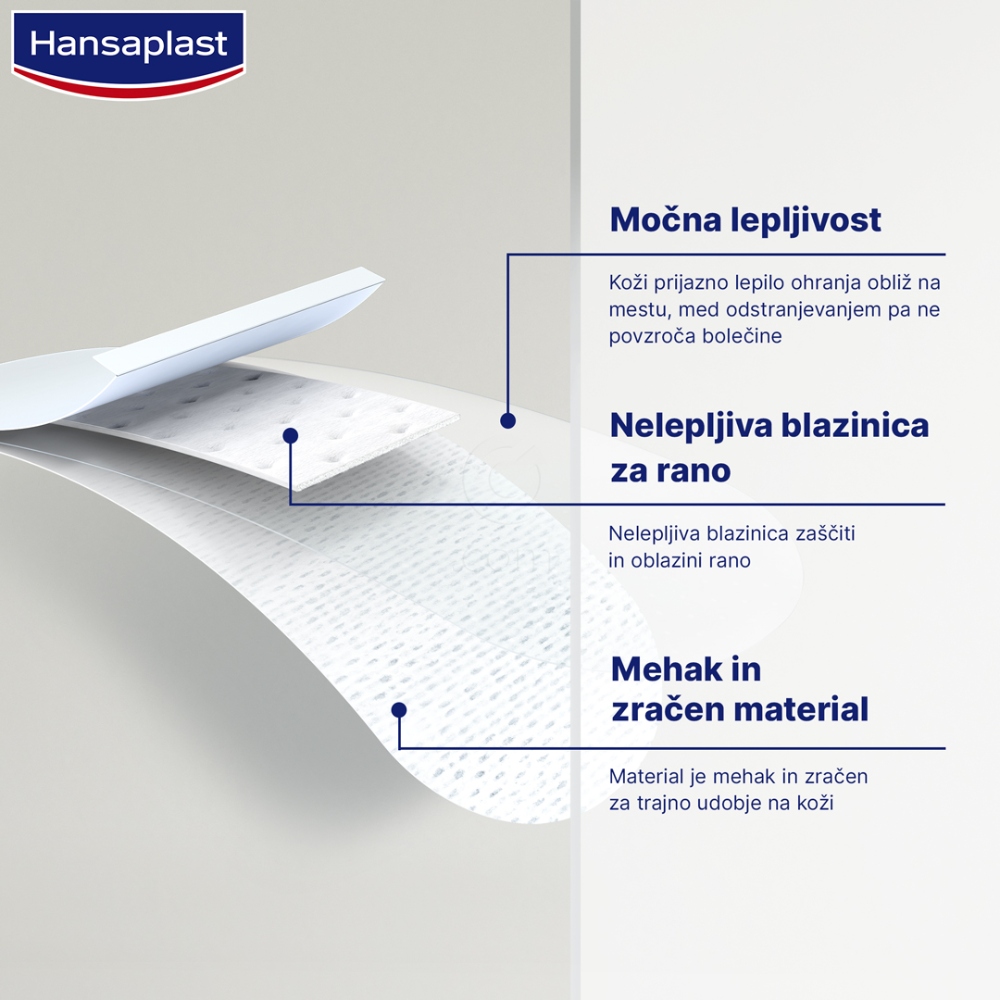 Hansaplast Aqua Protect XL, vodoodporni obliži (5 obližev)