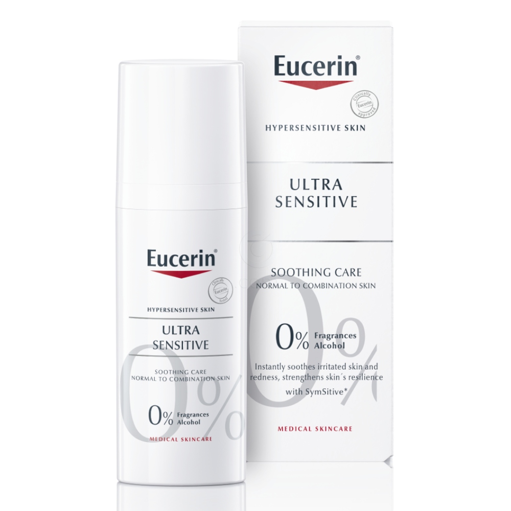 Eucerin Ultra Sensitive, fluid za normalno do mešano kožo (50 ml)