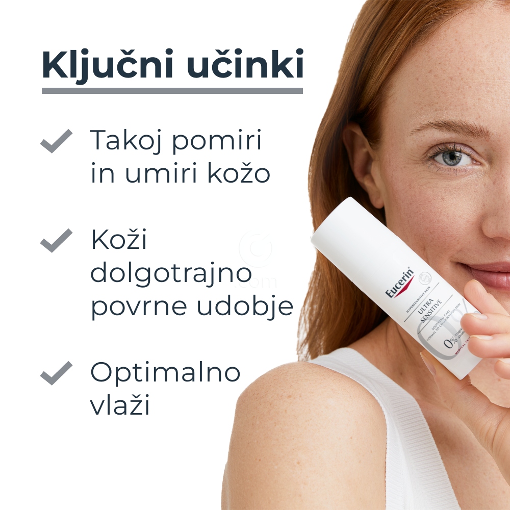 Eucerin Ultra Sensitive, fluid za normalno do mešano kožo (50 ml)