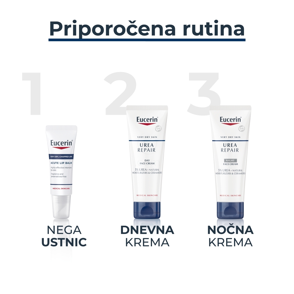 Eucerin UreaRepair 5%, bogata nočna krema za obraz za zelo suho kožo (50 ml)