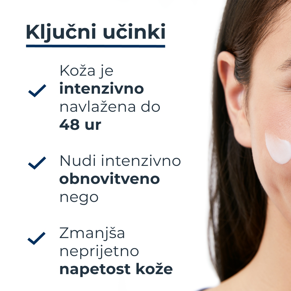 Eucerin UreaRepair 5%, bogata nočna krema za obraz za zelo suho kožo (50 ml)