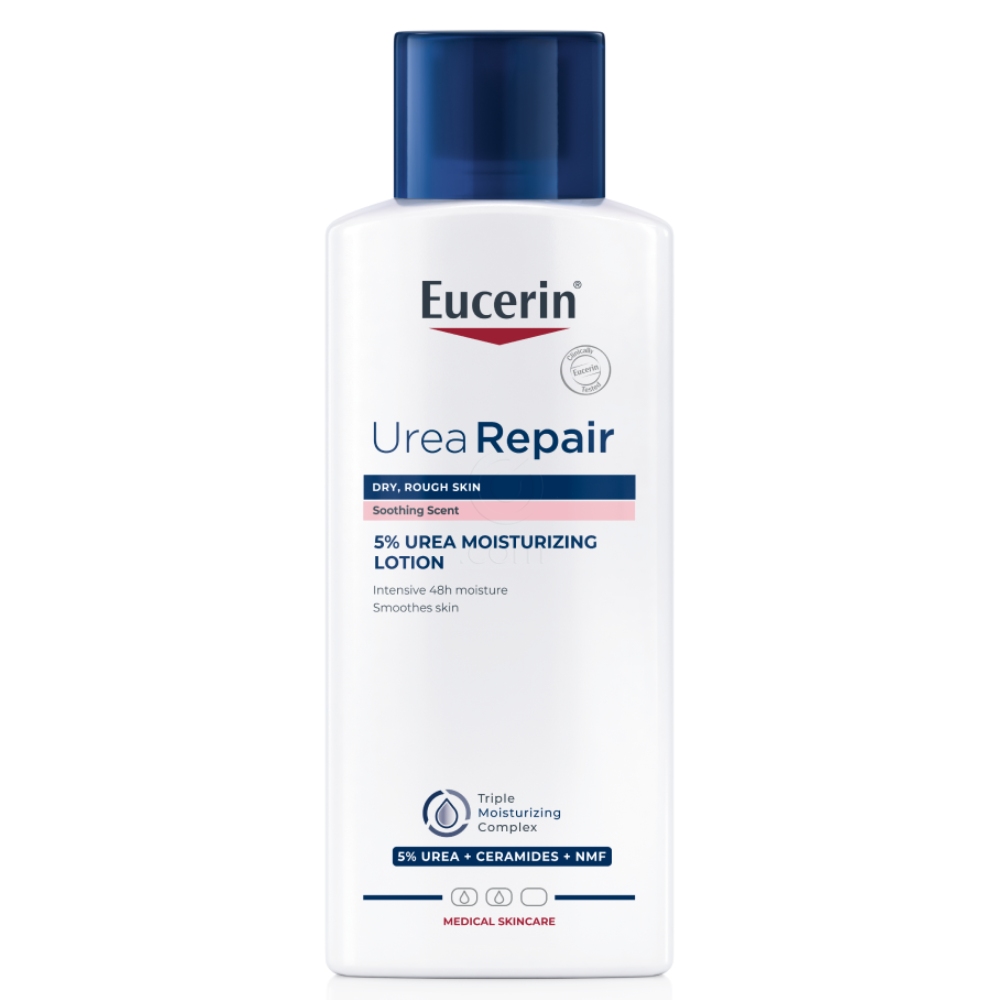 Eucerin UreaRepair Plus 5% 48h, losjon s pomirjajočim vonjem (250 ml)