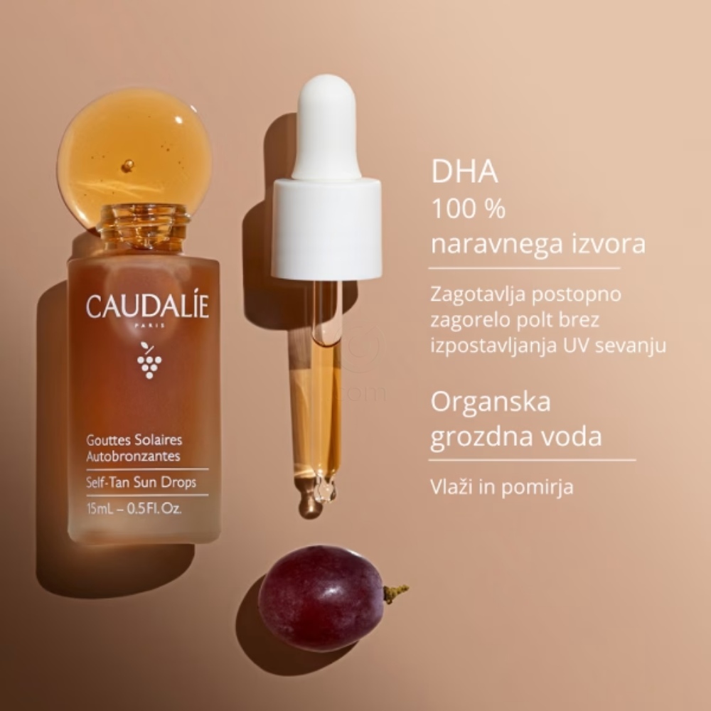 Caudalie Sun Drops, kapljice za samoporjavitev (15 ml)