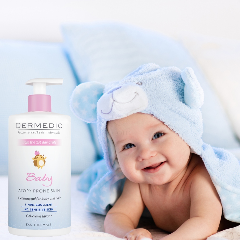 Dermedic Baby, čistilni gel za telo in lase (500 ml)