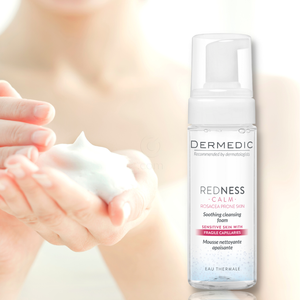 Dermedic Redness, pomirjujoča čistilna pena (170 ml)