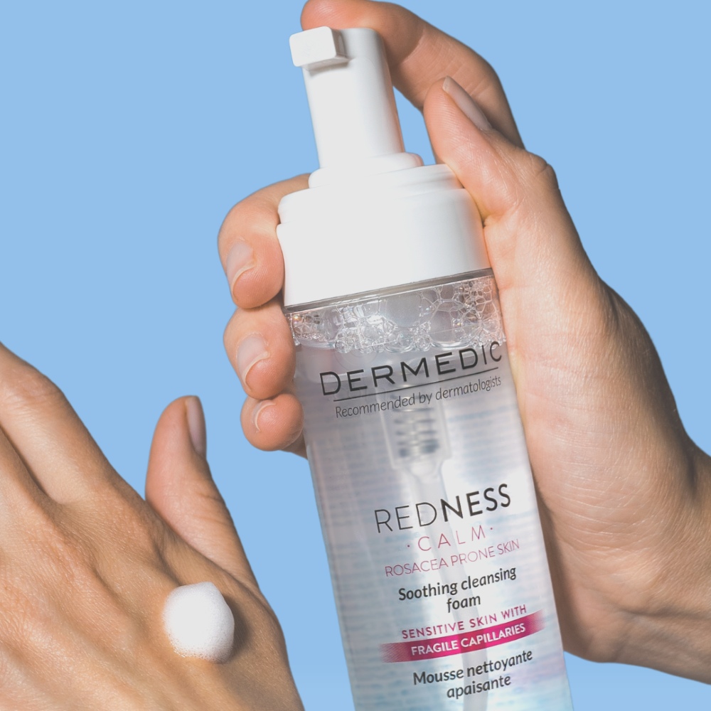 Dermedic Redness, pomirjujoča čistilna pena (170 ml)