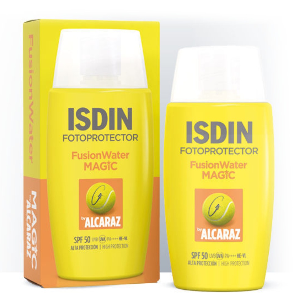 ISDIN Sun Fotoprotector Fusion Water Magic by Alcaraz, fluid za zaščito obraza pred soncem - ZF50 (50 ml)