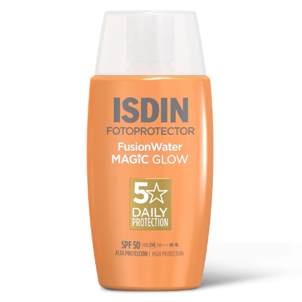 ISDIN Sun Fotoprotector Fusion Water Magic Glow, fluid za zaščito obraza pred soncem - ZF50 (50 ml)