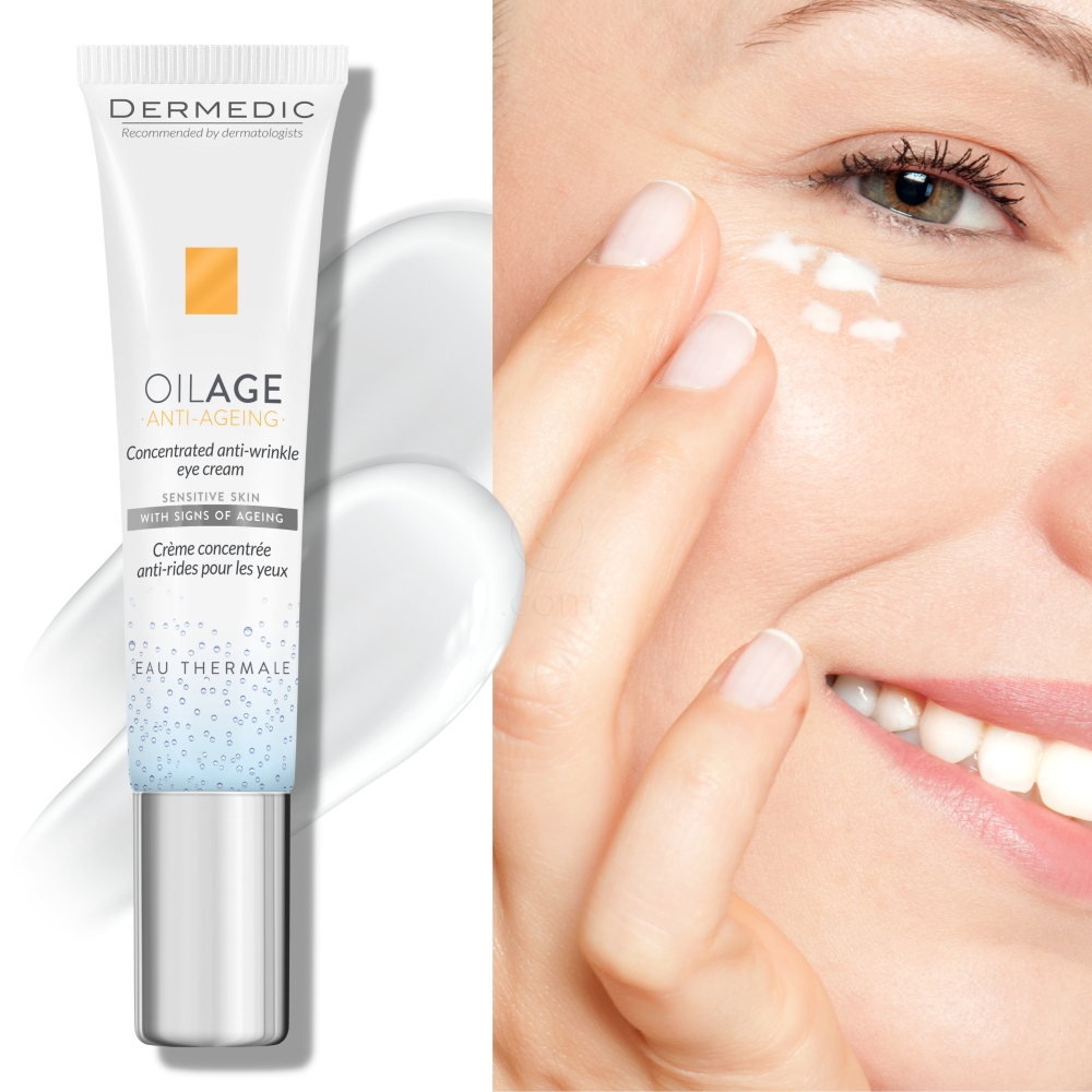 Dermedic Oilage, koncentrirana krema za okrog oči proti gubam (15 ml)