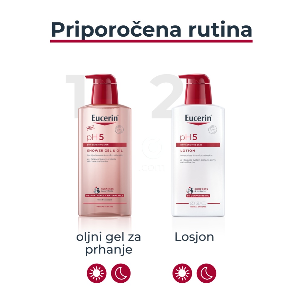 Eucerin pH5, oljni gel za prhanje (400 ml)