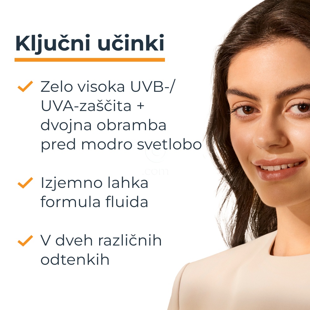 Eucerin Sun Hydro Protect Tinted, lahki obarvan fluid za zaščito pred soncem - medium - ZF50+ (50 ml)