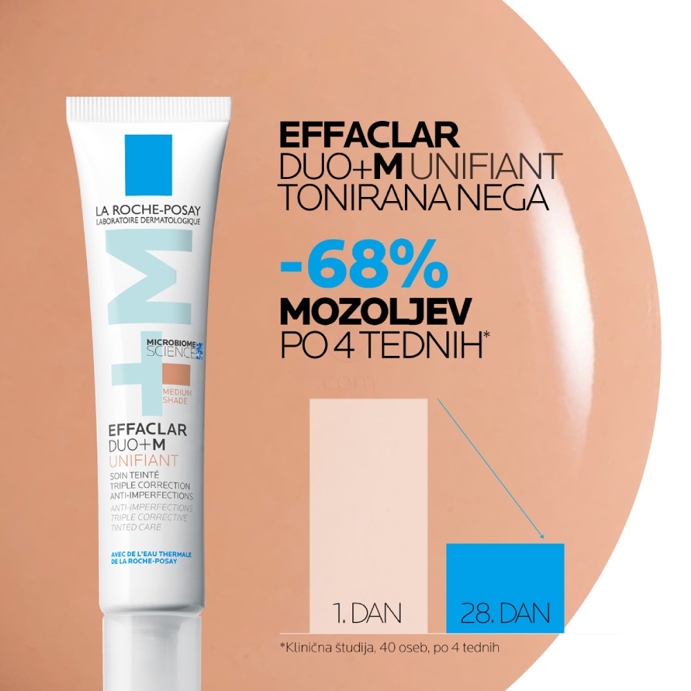 LRP Effaclar Duo+M, korektivna nega za obraz v odtenku Medium (40 ml)