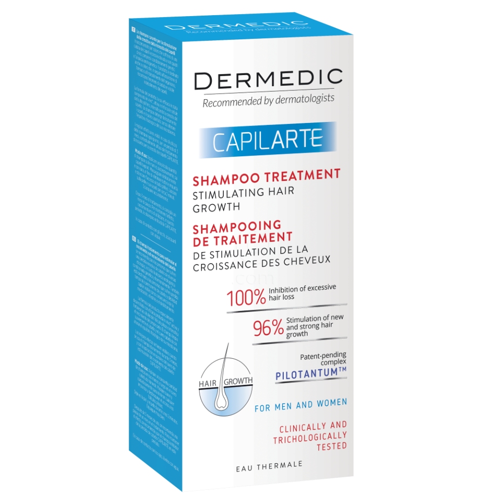 Dermedic Capilarte, tretma s šamponom za spodbujanje rasti las (300 ml)