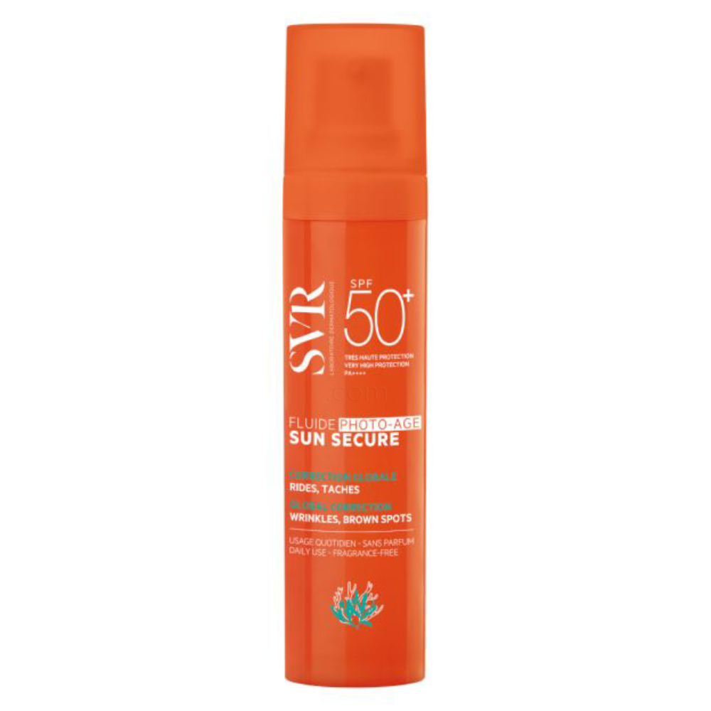 SVR Sun Secure Photo Age, fluid za obraz za zaščito pred soncem - ZF50+ (40 ml)