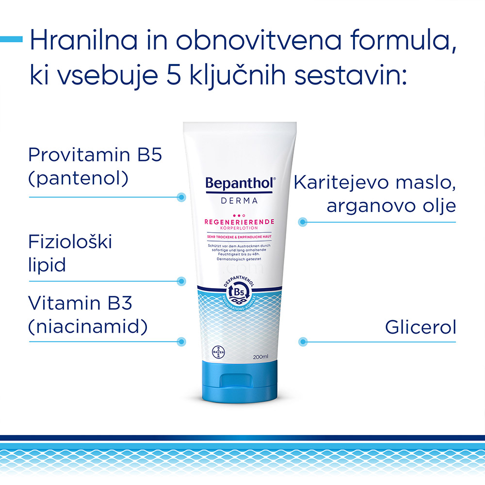 Bepanthol Derma, regenerativni losjon za telo (200 ml)