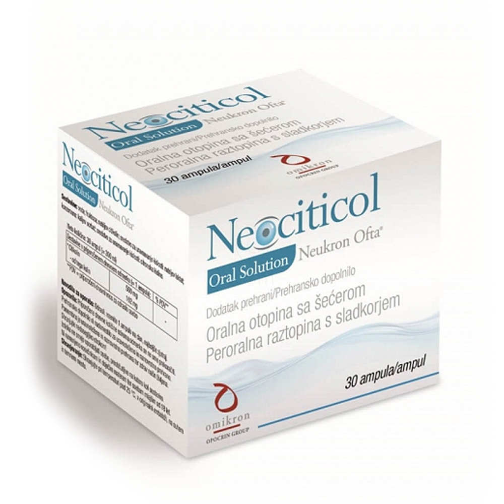 Neociticol, oralna raztopina - ampule (30 x 10 ml)