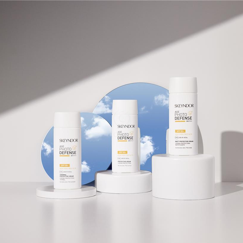 Skeyndor Sun Thermal Protective Sensitive, zaščitna krema za občutljivo kožo ZF50+ (75 ml)