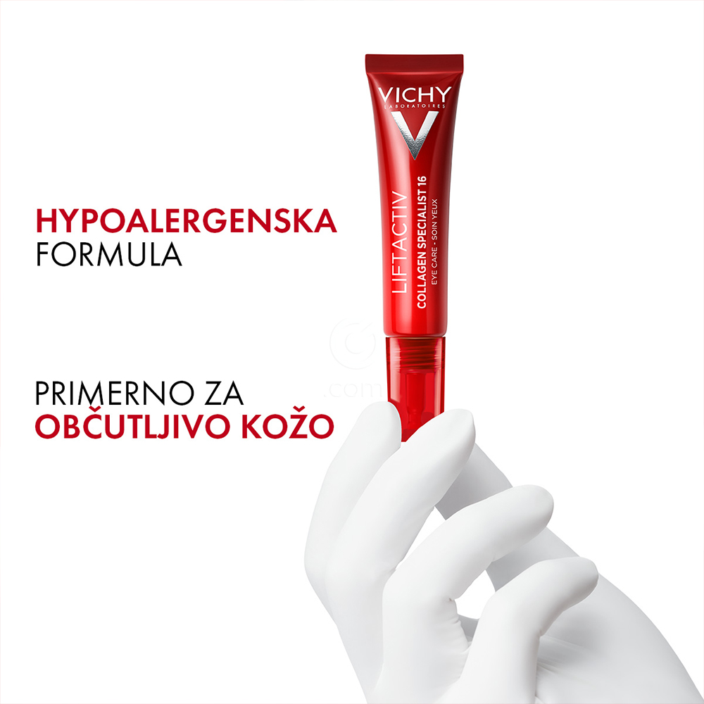 Vichy Liftactiv Collagen Specialist, nega za področje okoli oči (15 ml)