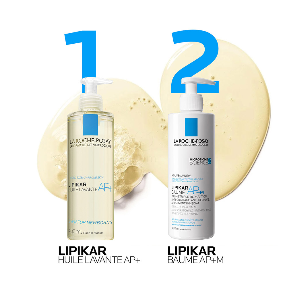 LRP Lipikar, AP+ Huile Lavante in Huile Lavante Refill (2 x 400 ml)