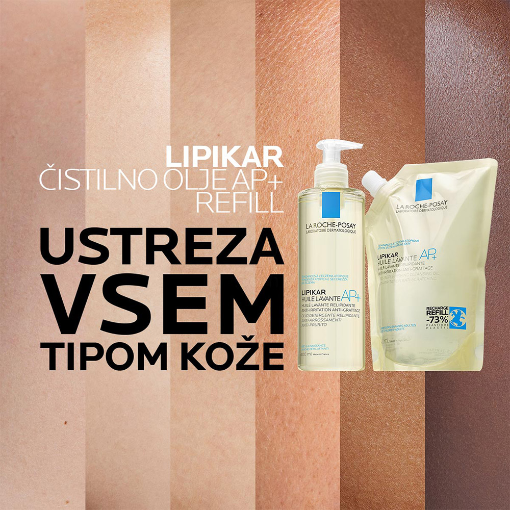 LRP Lipikar, AP+ Huile Lavante in Huile Lavante paket Refill (2 x 400 ml)