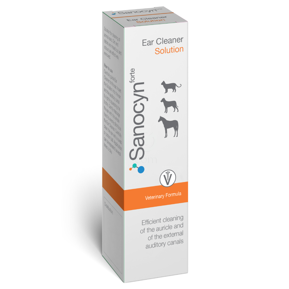 Sanocyn Forte, čistilo za ušesa za živali (75 ml)
